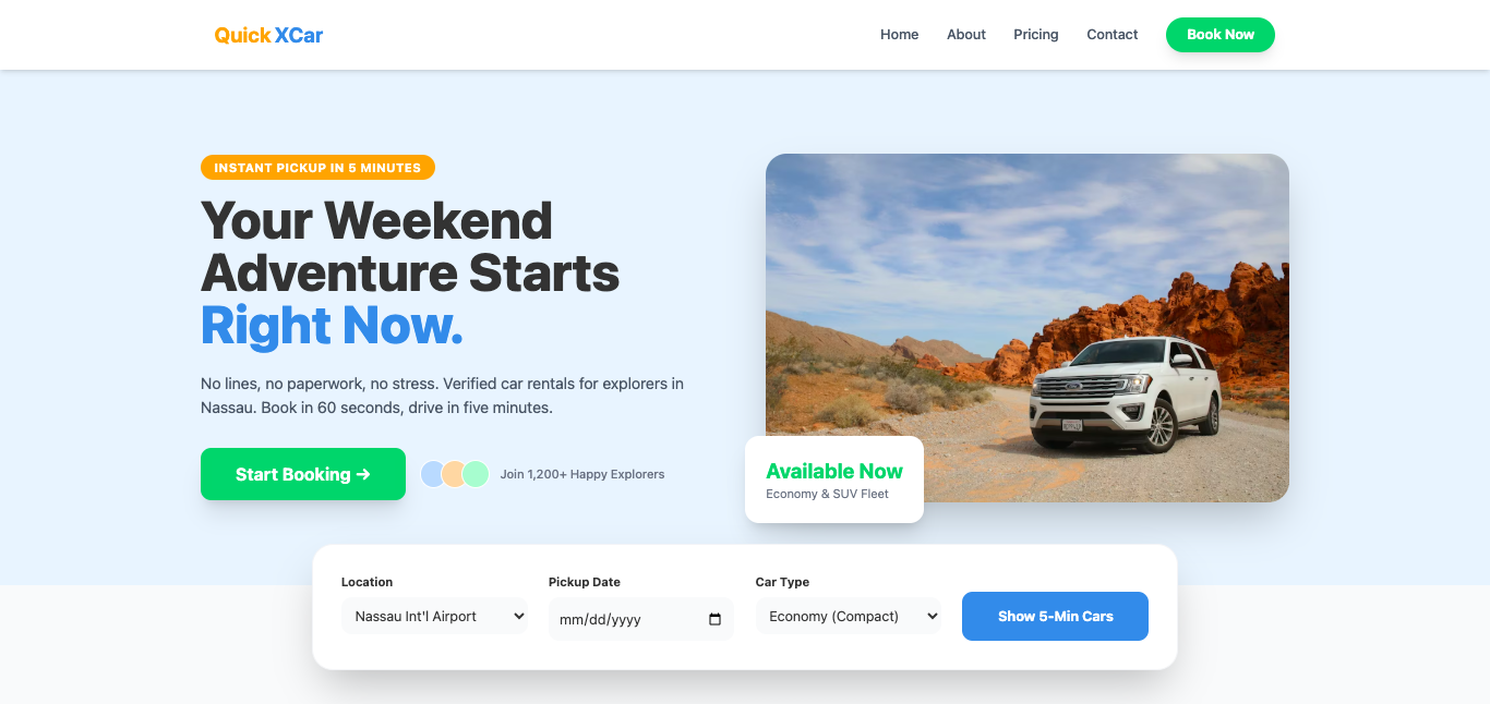 QuickX Car Rental Demo